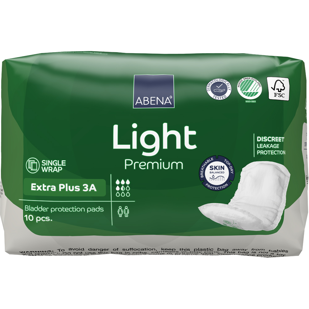 Abena Light Extra Plus 3A, 33-11cm Shaped Pads