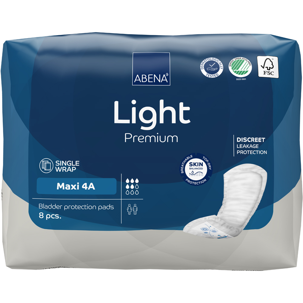 Abena Light Maxi 4A, 15-41cm Shaped Pads