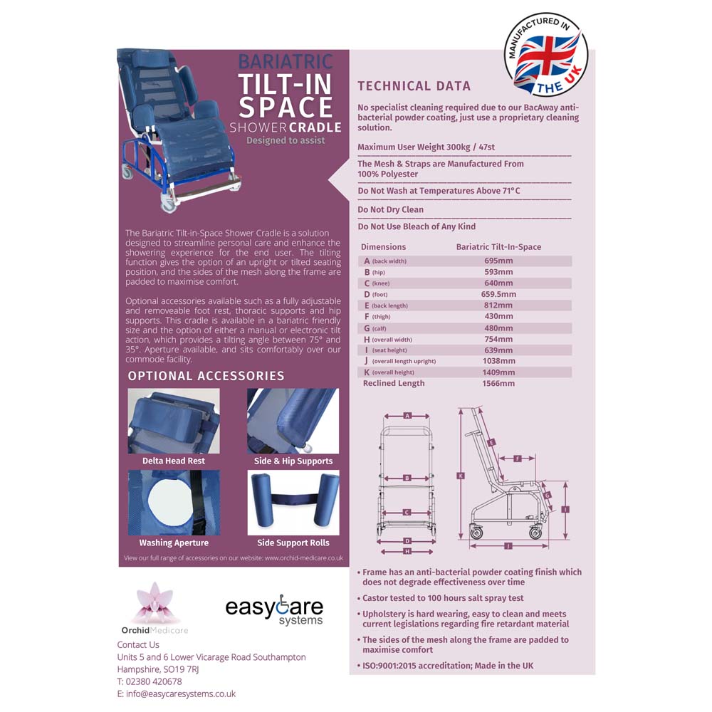 Bariatric-Tilt-In-Space-Shower-Chair-cradle-onlineorder-buynow-easycaresystems-delivery-uk