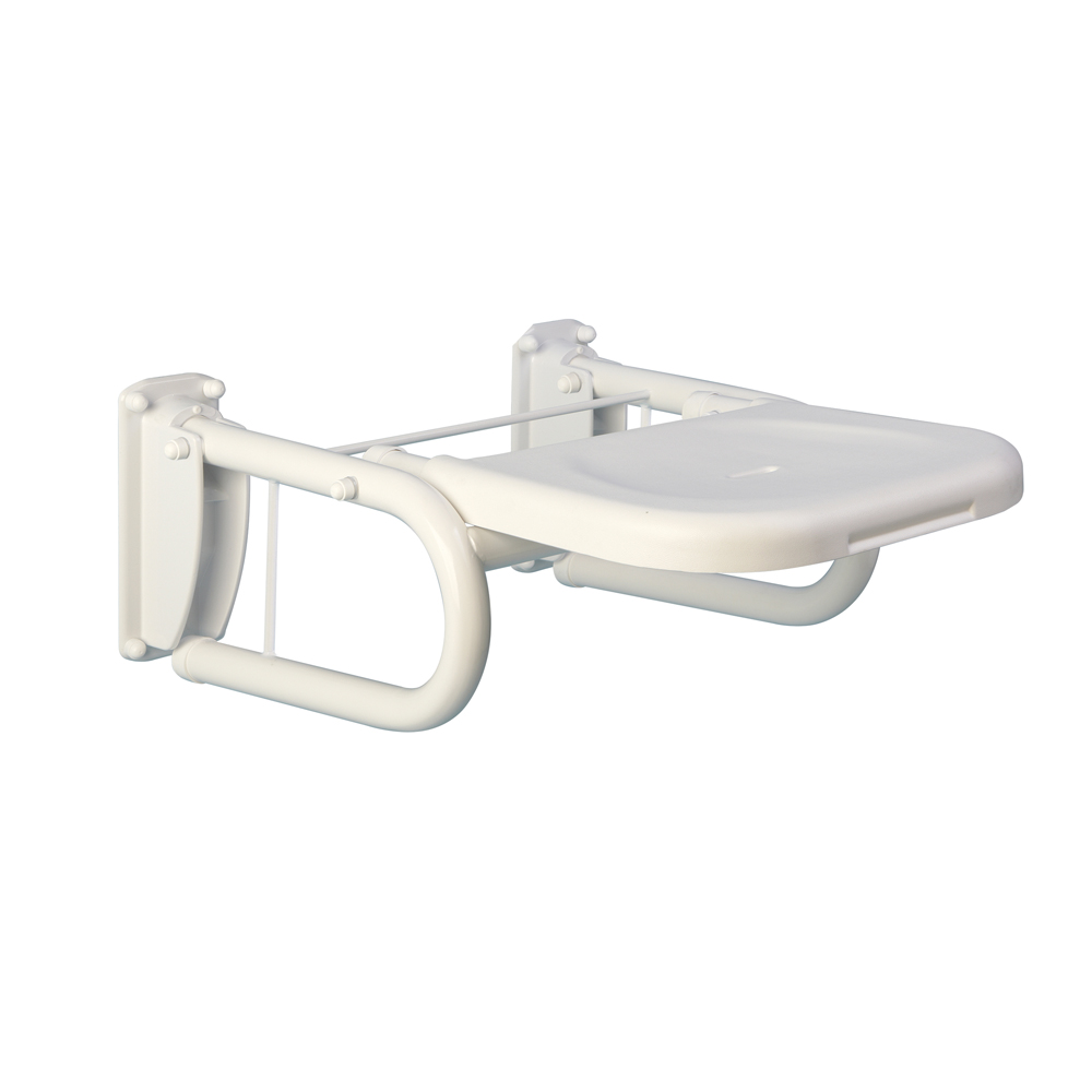 Bathex 650mm Projection Shower Seat – Foldable &amp; Durable - Stainless Steel -  Bathroom Wetroom CareHome - Buy Now - UK - Easy Care Systems