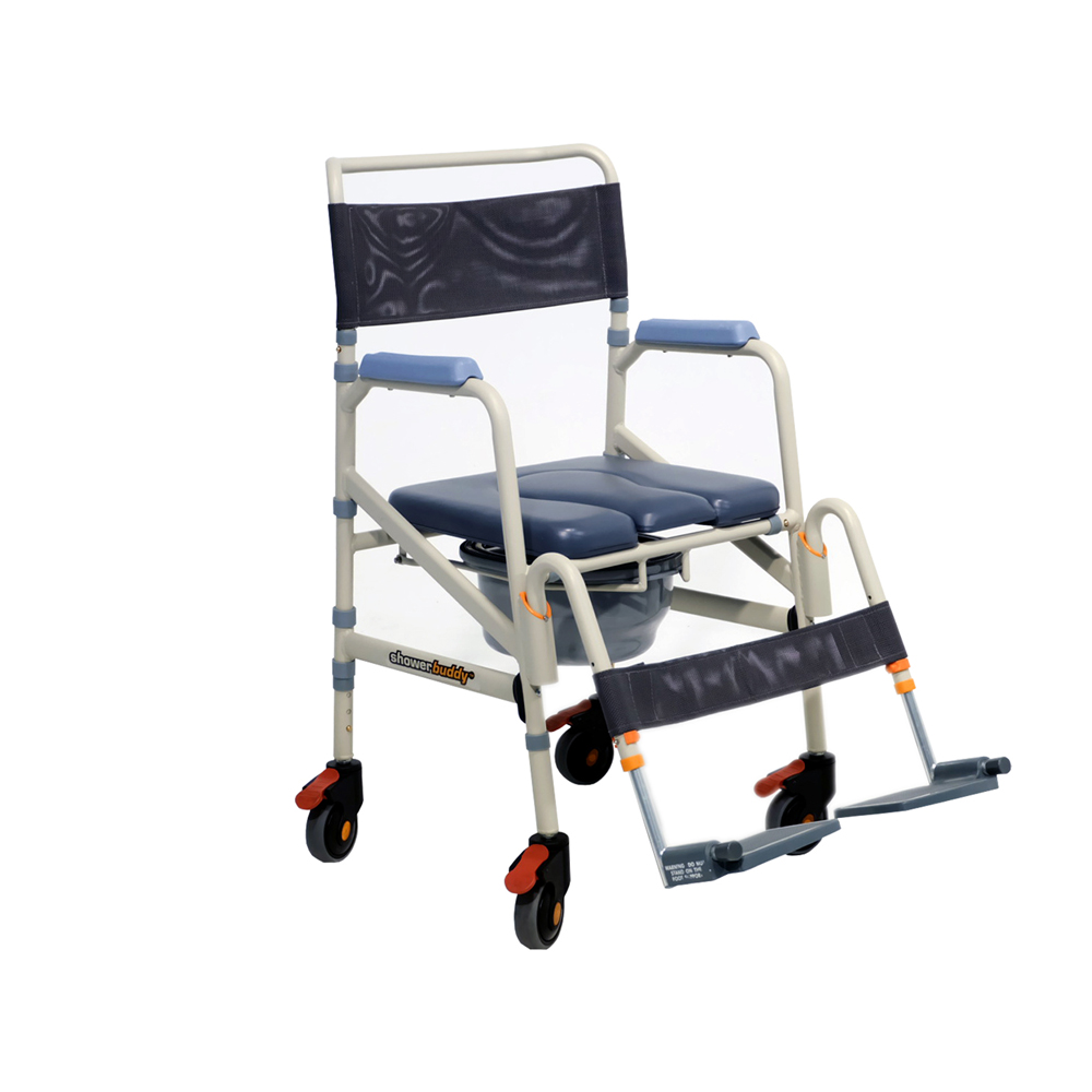 Folding shower commode chair for travel | Lightweight portable shower chair with wheels | Best travel shower commode chair Near Me UK Buy Now