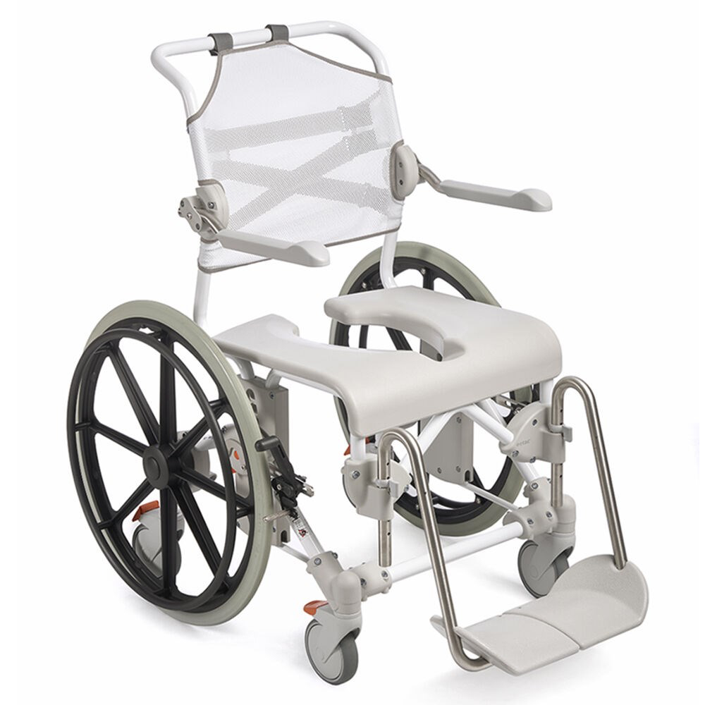 Etac Swift Mobil 24"-2 Shower/Toilet Self-Propelled Chair With Pan Holder