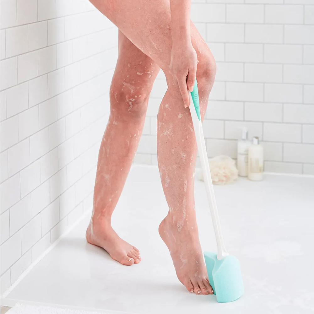 HA079010-helpinghand-company-ComfiGrip-buff-Shower-Bathing-foot-clean-Sponge-elderly-disabled-pregranat-cleansingskin-nearme-buynow-orderonline-easycaresystems