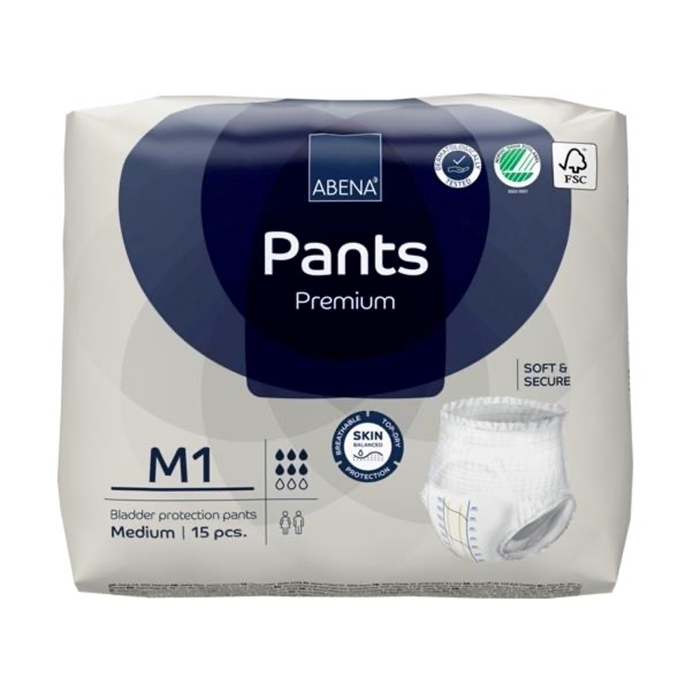 Abena Pants M1 | Premium Pull-Up Pant Waist/Hip size 80-110cm | Best ...