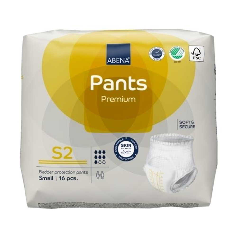Abena Pants S2, Premium Pull-Up Pant (Waist/Hip size 60-90cm)
