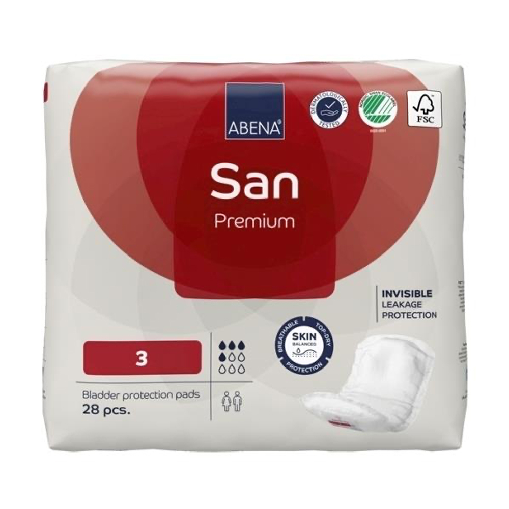 Abena San 3 Premium, 11-33cm For Light to Moderate Incontinence Shaped Pad