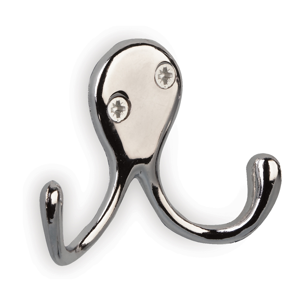 Bathex Chrome Plated Double Robe Hook | Durable & Stylish | Elegant Bathroom Accessory | Buy Near Me | Easy Care Systems