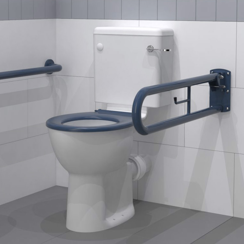 Bathex | Double Arm Hinged Support Rail/Handle/Bar | Toilet/Shower | Elderly Disabled | Buy Now | Order Online UK | Near Me | Easy Care Systems