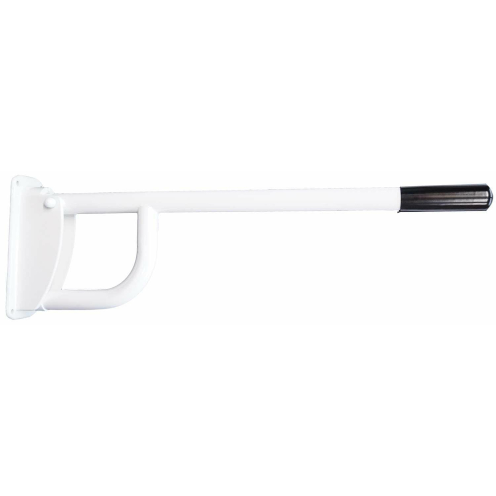 Bathex Single Arm Hinged Support Rail-Aluminium Backplate