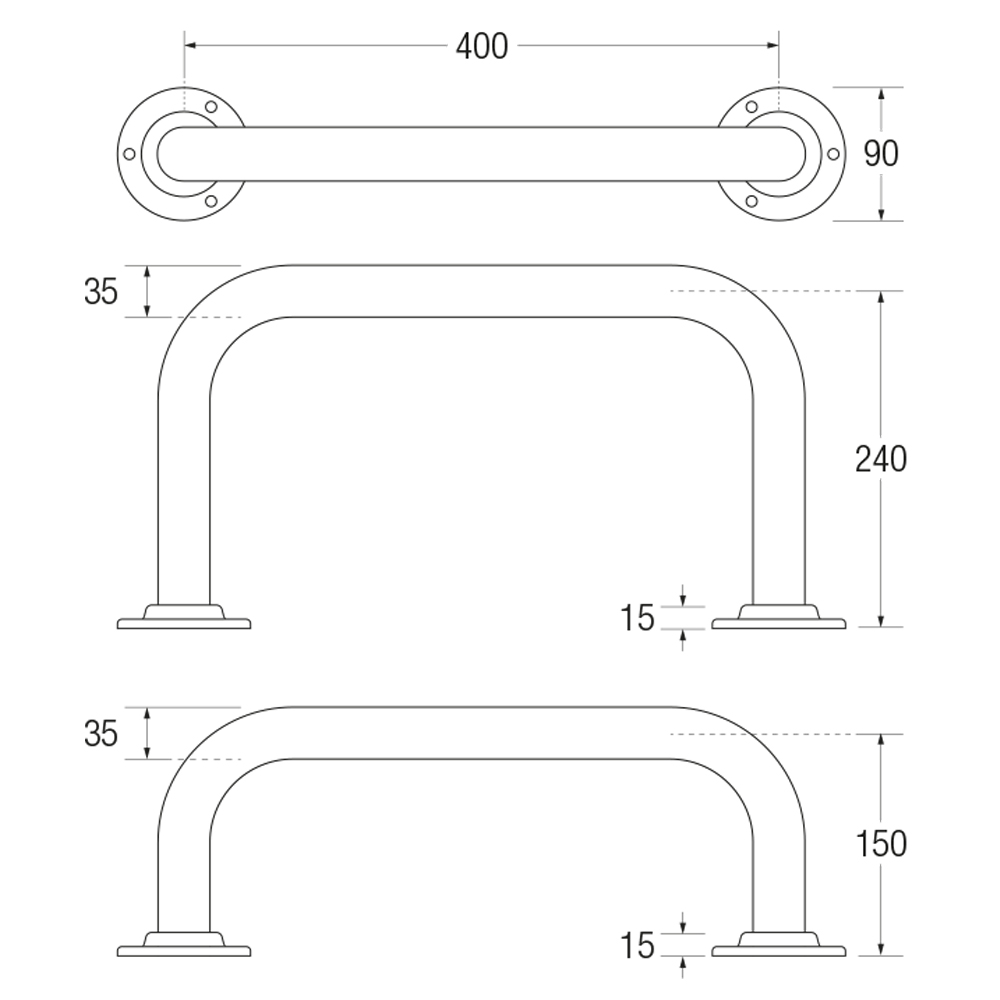 Bathex Backrest Rail | Mild Steel Bath Support | Toilet Support for Elderly and Disabled | Order Near Me | Easy Care Systems