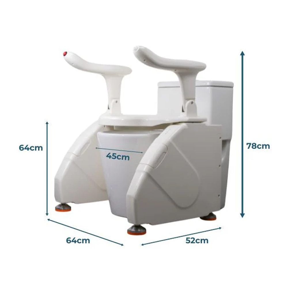 Easiloo Portable Raised Toilet Seat – Lightweight, Hygienic Toilet Aid for Elderly and Disabled