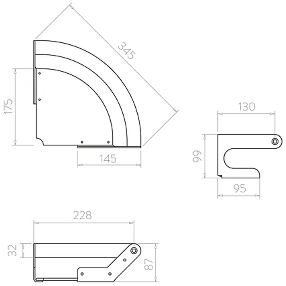 Invisible Creations | Bathroom Shower Shelf Hand Grab Rail for Elderly and Disabled | Buy Now | Order Online | Uk Made | Easy Care Systems