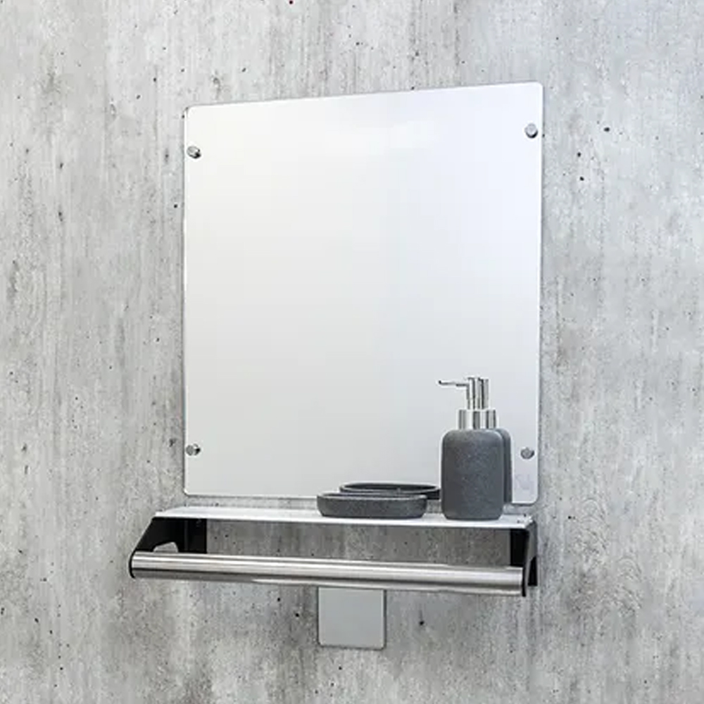 Invisible Creations | Elegance Mirror Shelf Grab Rail