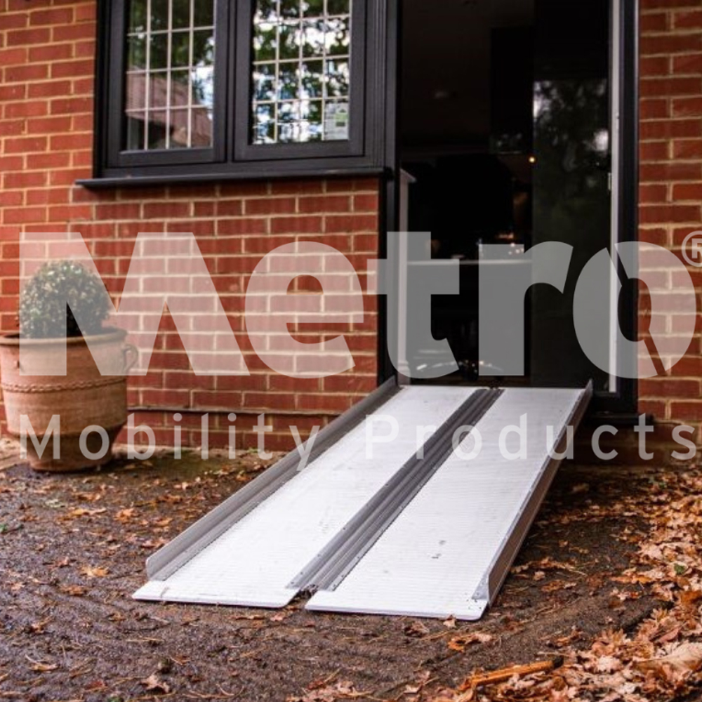 Enable Access | Metro Portable Folding Aluminium Ramp | Portable Folding Economy Contract Disabled Elderly Wheelchair Ramps | Vehicle Access | Accessibility for Steps/Stairs/Wood/Door Level | Buy Order Online | Easy Care Systems