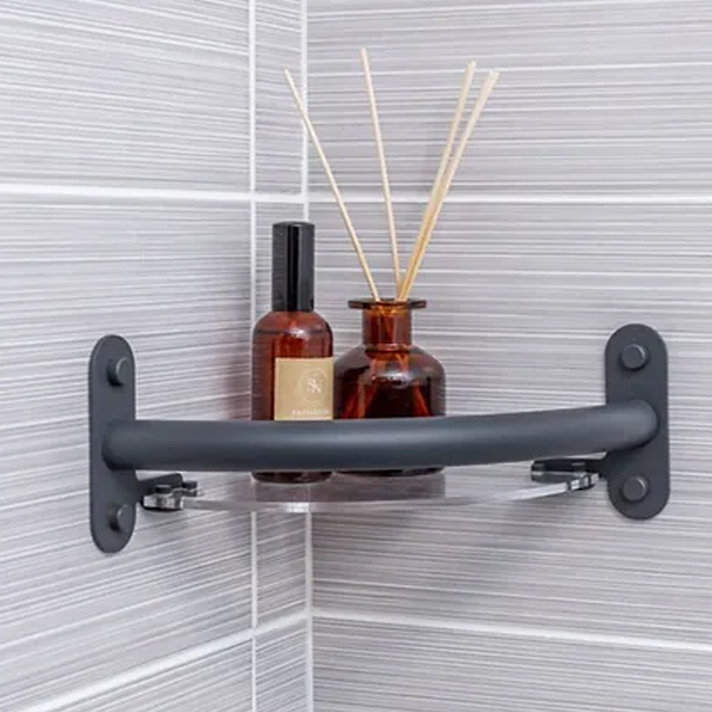 Invisible Creations | Bathroom Shower Shelf Hand Grab Rail for Elderly and Disabled | Buy Now | Order Online | Uk Made | Easy Care Systems