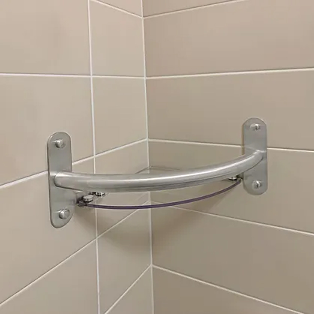 Invisible Creations | Bathroom Shower Shelf Hand Grab Rail for Elderly and Disabled | Buy Now | Order Online | Uk Made | Easy Care Systems