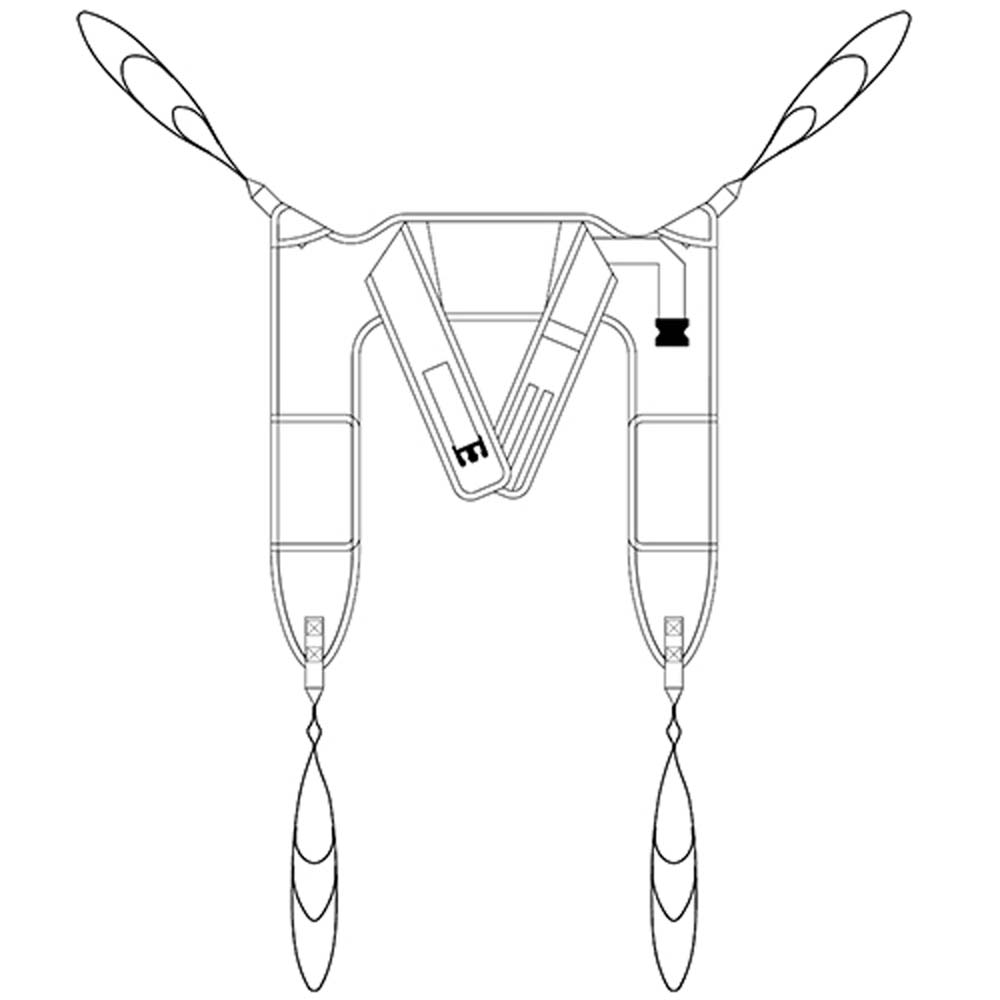 Prism Medical | Dual Access Sling with Side Retention Straps | Comfortable Medical Sling | Patient Lifting | Transfering | Toileting | Hoisting | Handling | Buy Now | Order Online | Easy Care Systems