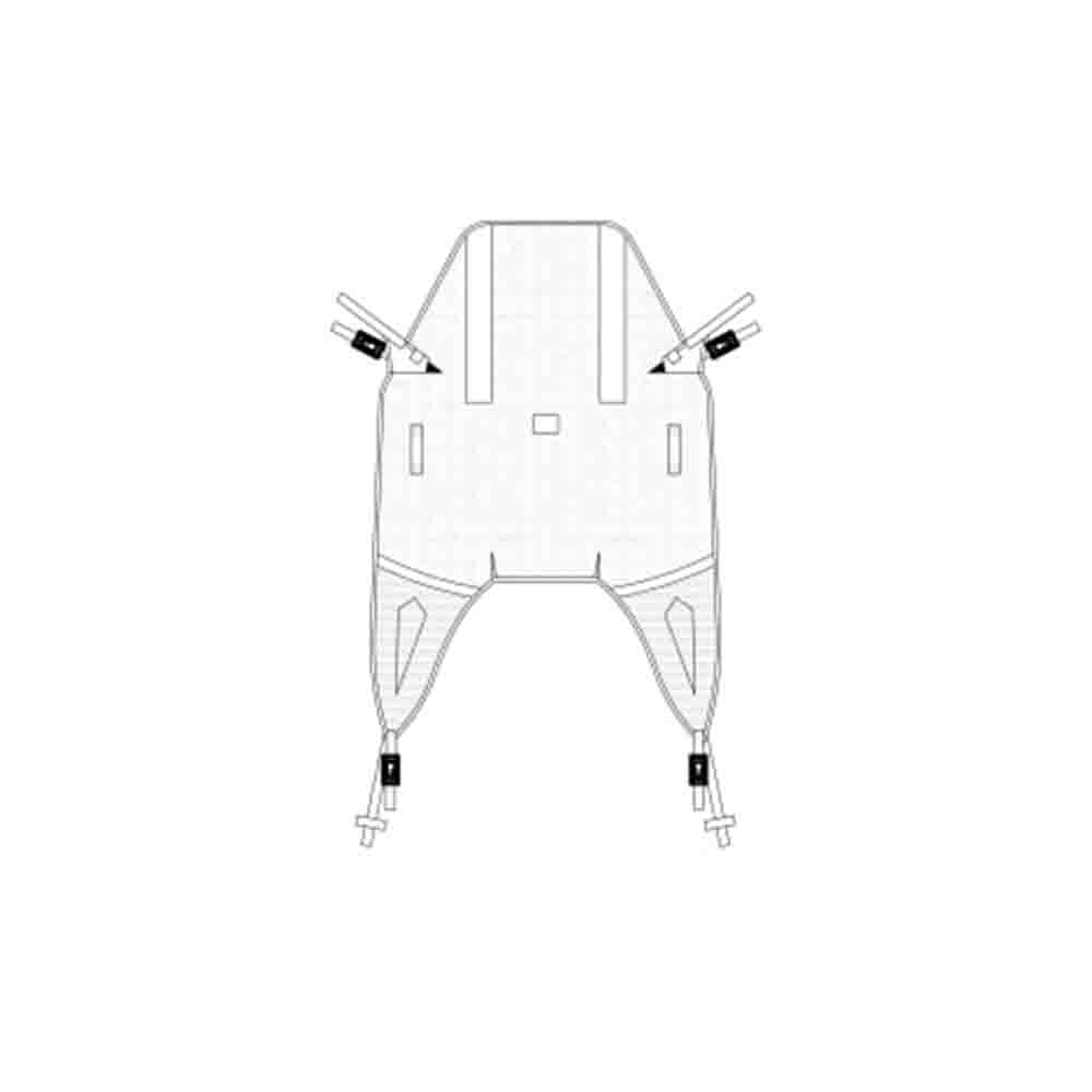 12018W_Prism Medical | General Purpose Spacer material Clip & Loop Sling | Comfortable Medical Sling | Patient Lifting | Transfering | Moving | Hoisting | Buy Now | Order Online | Easy Care Systems