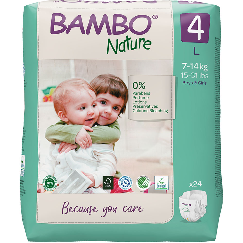 Abena Bambo Nature Nappy Size 4 Maxi 7-18kg