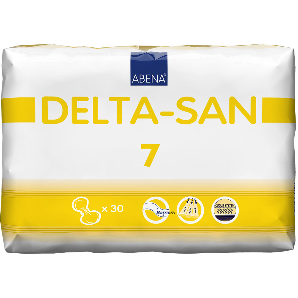 Abena Abri Delta-San 7, 30-63cm Anatomically Shaped Pads