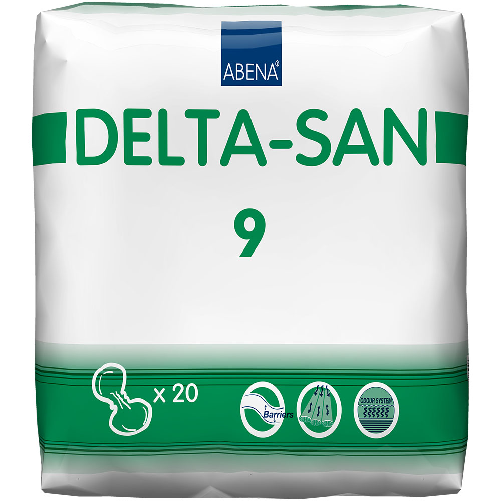 Abena Abri Delta-San 9, 37-73cm Anatomically Shaped Pads