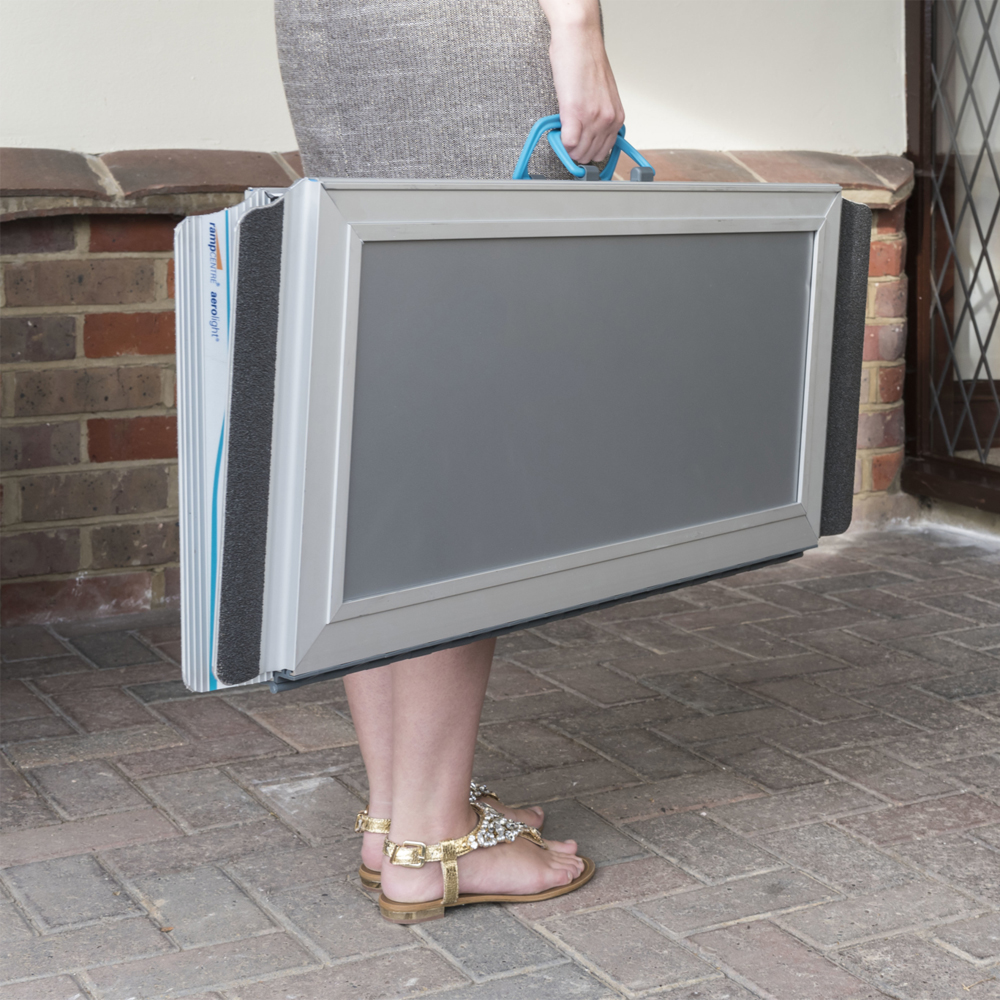 AX6 Enable Access | Aerolight Xtra | Portable Folding Disabled Elderly Wheelchair Ramps | Accessibility for Steps/Stairs/Wood/Door Level | Buy Order Online | Easy Care Systems