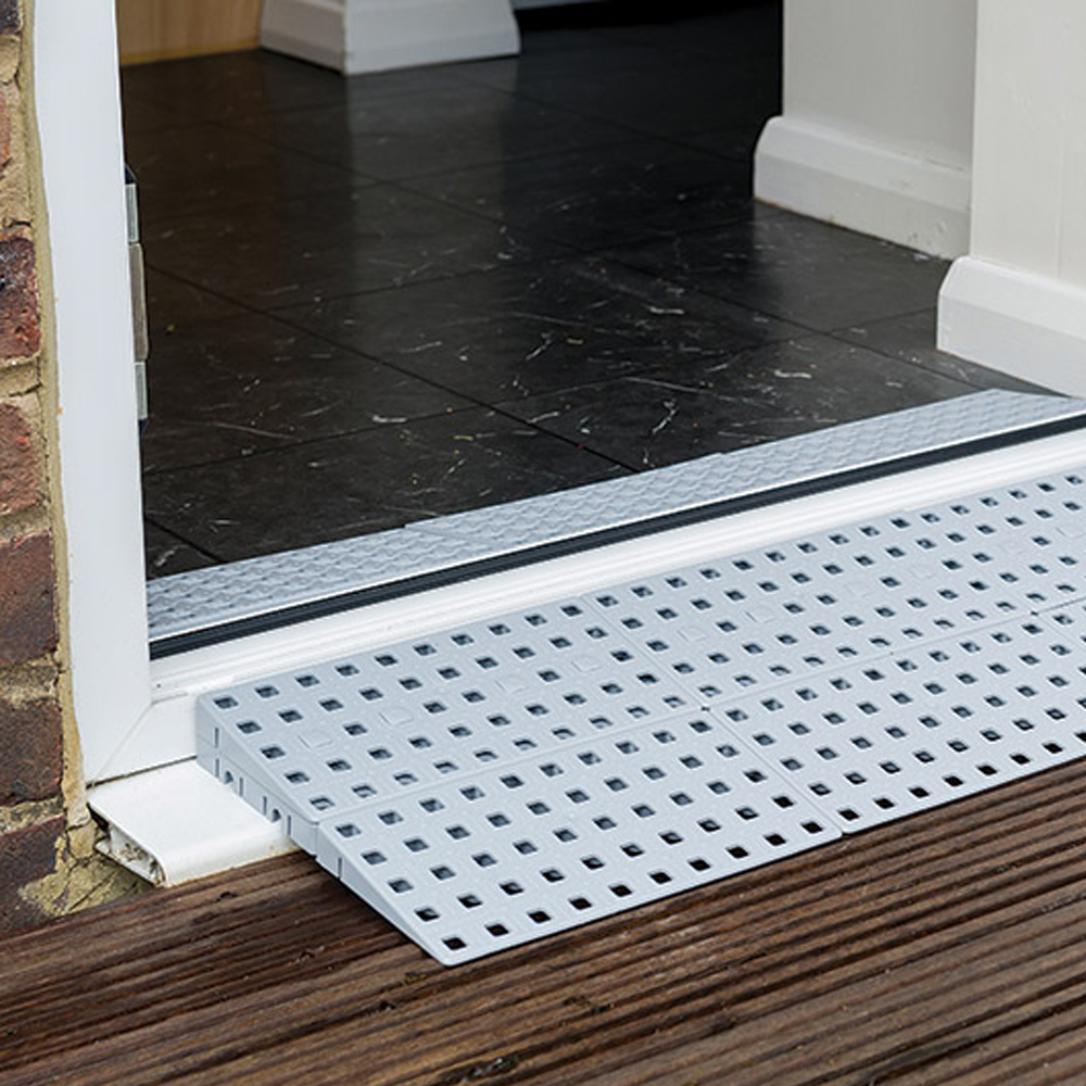 Enable Access | Door Line Build a Slope Modular Threshold Ramp | Disabled Elderly Wheelchair Ramps | Shower & Wet Rooms | Vehicle Access | Accessibility for Steps/Stairs/Wood/Door Level | Buy Order Online | Easy Care Systems