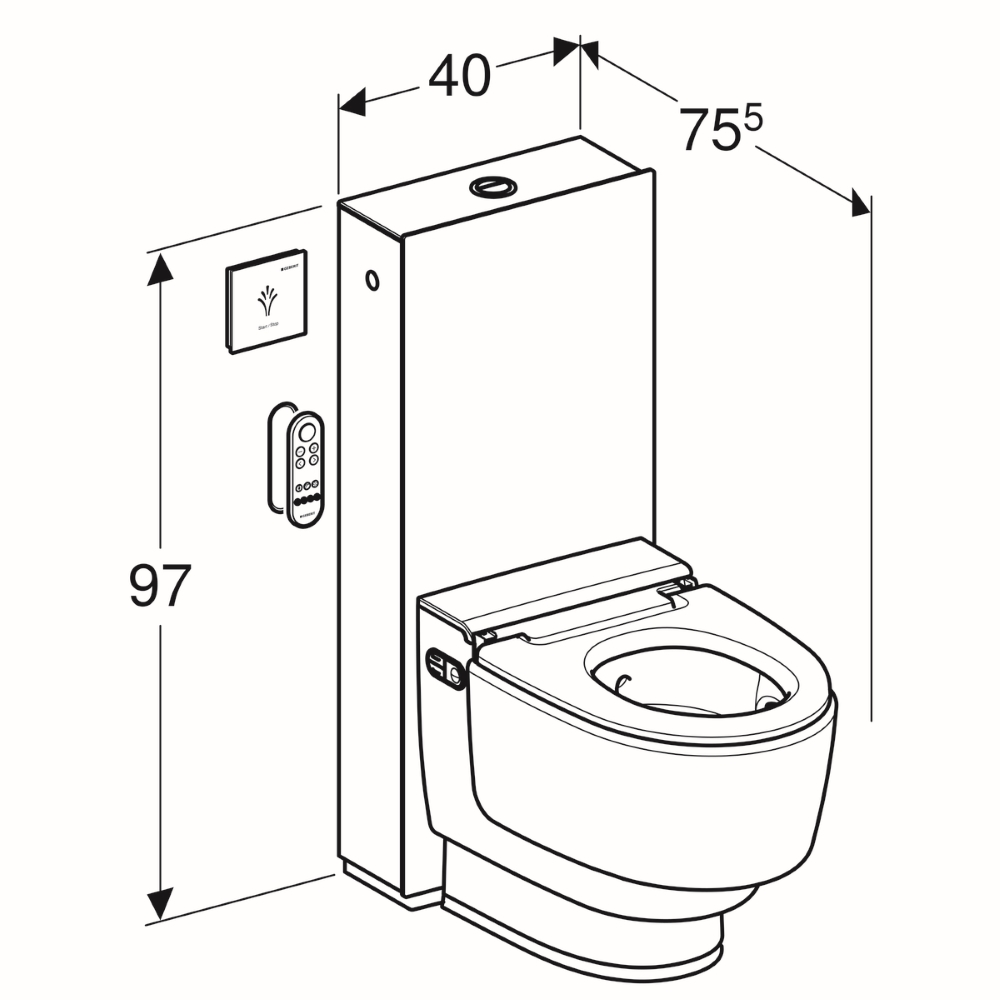 Geberit Aquaclean Wash&amp;Dry Shower Toilet | Buy | Order | Delivery | UK | Easycaresystems | London | Near Me | Southampton