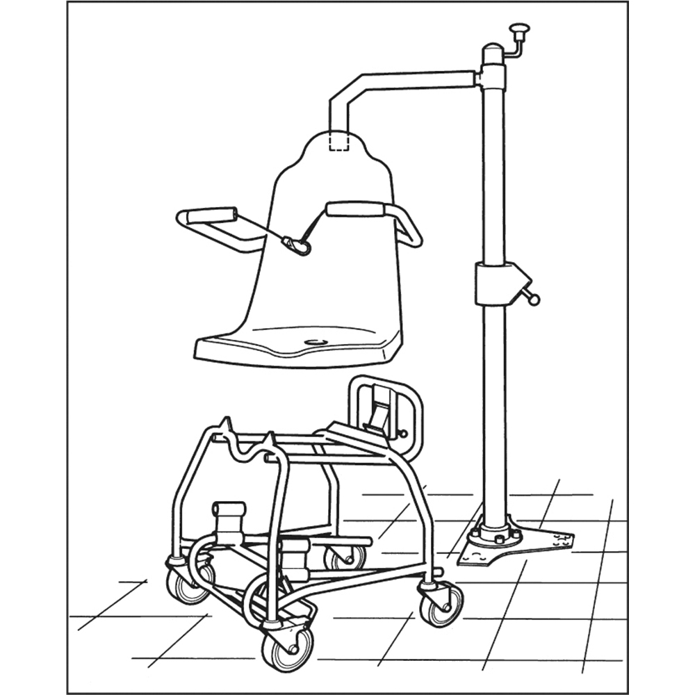 OP10007_Joerns Healthcare | Oxford Mermaid Manual Bath Hoist | Safe &amp; Easy Bath Transfers | Disabled &amp; Elderly | Buy Order Online | Easy Care Systems