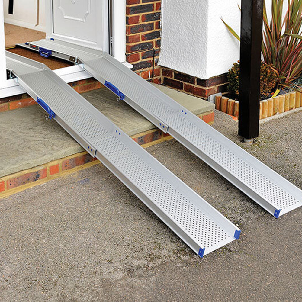 Enable Access | Channel Ramps - Ultra Light Combi Ramp | Disabled Elderly Wheelchair Ramps | Vehicle Access | Accessibility for Steps/Stairs/Wood/Door Level | Buy Order Online | Easy Care Systems