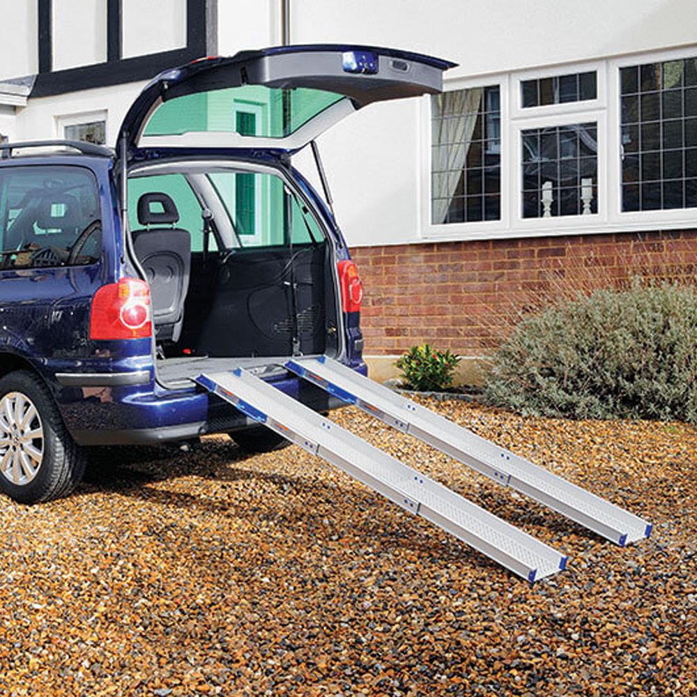 Enable Access | Channel Ramps - Ultra Light Telescopic | Disabled Elderly Wheelchair Ramps | Vehicle Access | Accessibility for Steps/Stairs/Wood/Door Level | Buy Order Online | Easy Care Systems