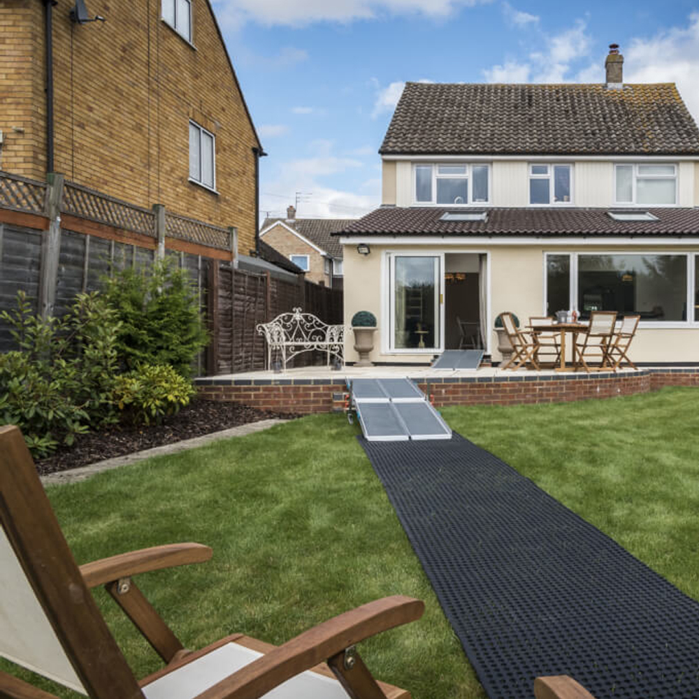 Enable Access | Rollout Trackway Ramp | Disabled Elderly Wheelchair Ramps | Vehicle Access | Accessibility for Steps/Stairs/Wood/Door Level | Buy Order Online | Easy Care Systemsg
