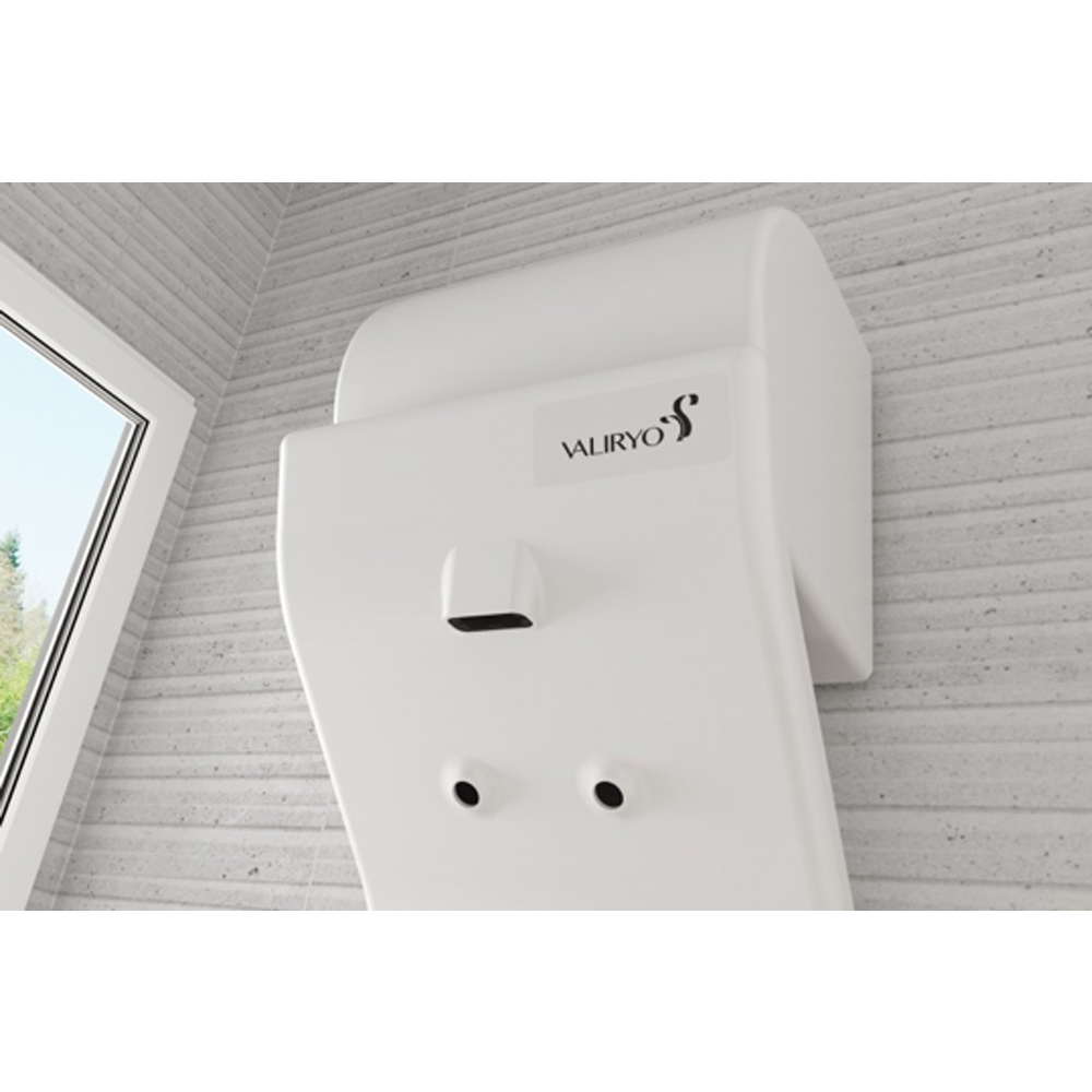 Discover the Valiryo Body Dryer – an innovative, fully automated drying device that replaces towels with a skin-nourishing, antibacterial air stream. Easily installable inside or outside the shower, it offers uniform drying from head to toe in three minutes. With 27 air diffusers, adjustable temperature and intensity, and a motion sensor, it ensures a hygienic, relaxing experience. Ideal for wellness, limited mobility, and skin care. Request a quote today!