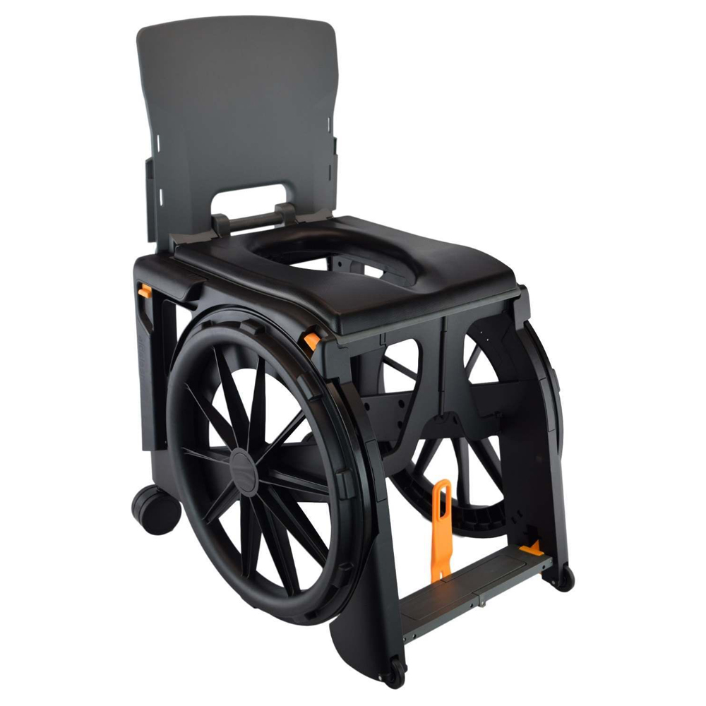 Osprey Group | Wheelable Foldable Travel Commode Chair | Showering Toileting Wet Room Aid | Elderly & Disabled | Best Product | Buy Order Online | Easy Care Systems